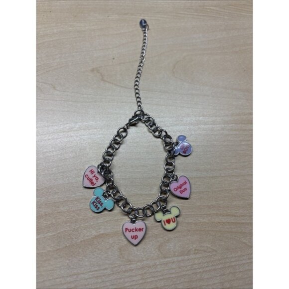 Disney Mickey Heart Charm Bracelet - Picture 1 of 5